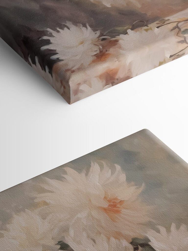 Painting of flowers in a vase