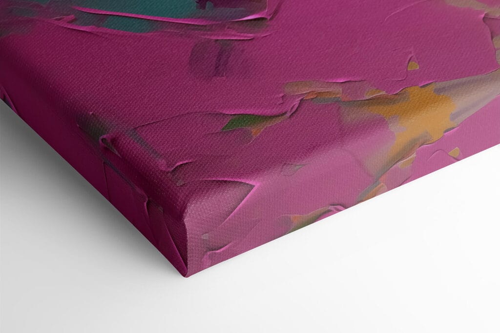 Painting of a woman with flowers on her face