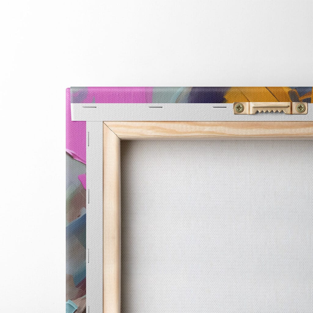 Painting of a woman with flowers on her face