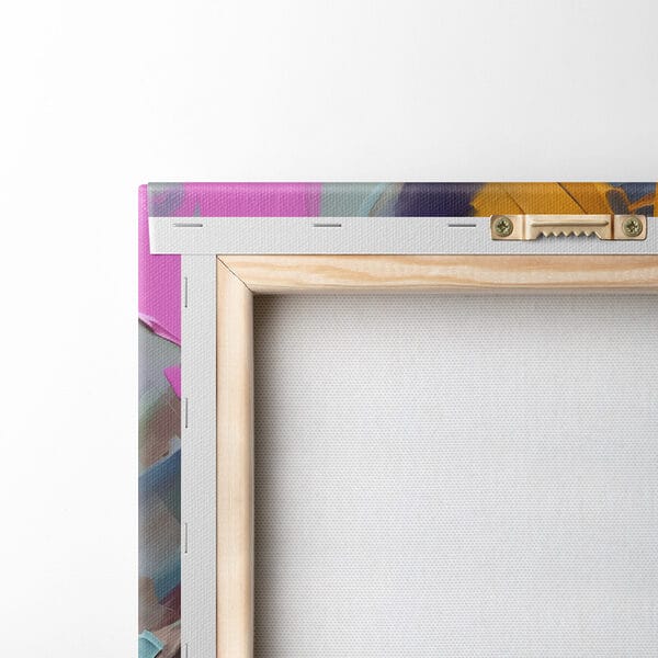 Painting of a woman with flowers on her face