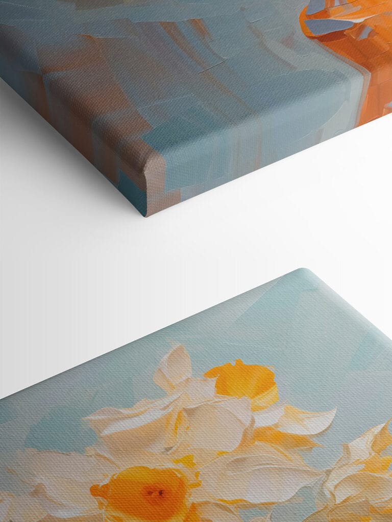 Yellow and white flowers in a vase