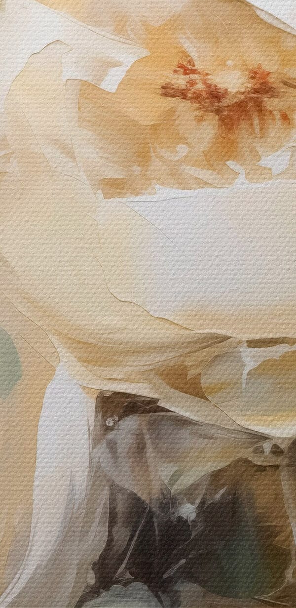 Painting of white flowers