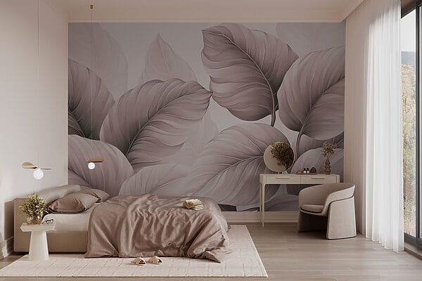 Pokojné vzory listov v jemných tónoch Pokojné vzory listov v jemných tónoch