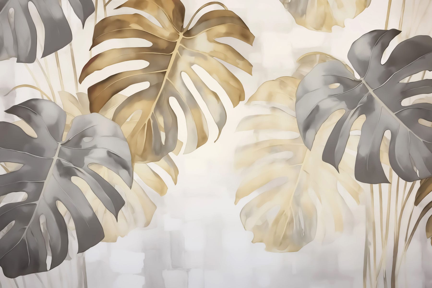 Elegant leaves in soft tones Elegant leaves in soft tones