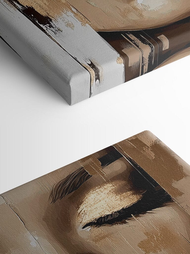 Painting of a woman's face Painting of a woman's face