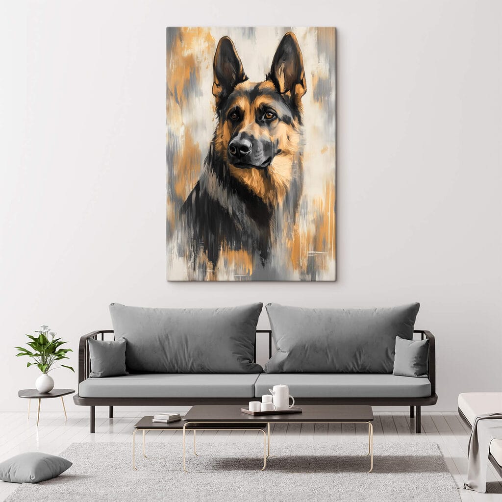 Painting of a dog