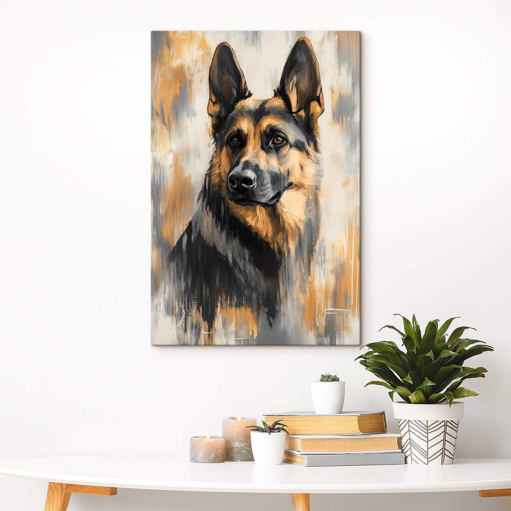 Painting of a dog