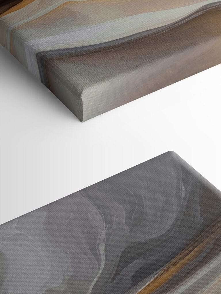 Abstract waves of soft colors