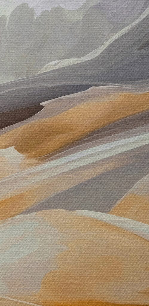 Abstract waves of soft colors