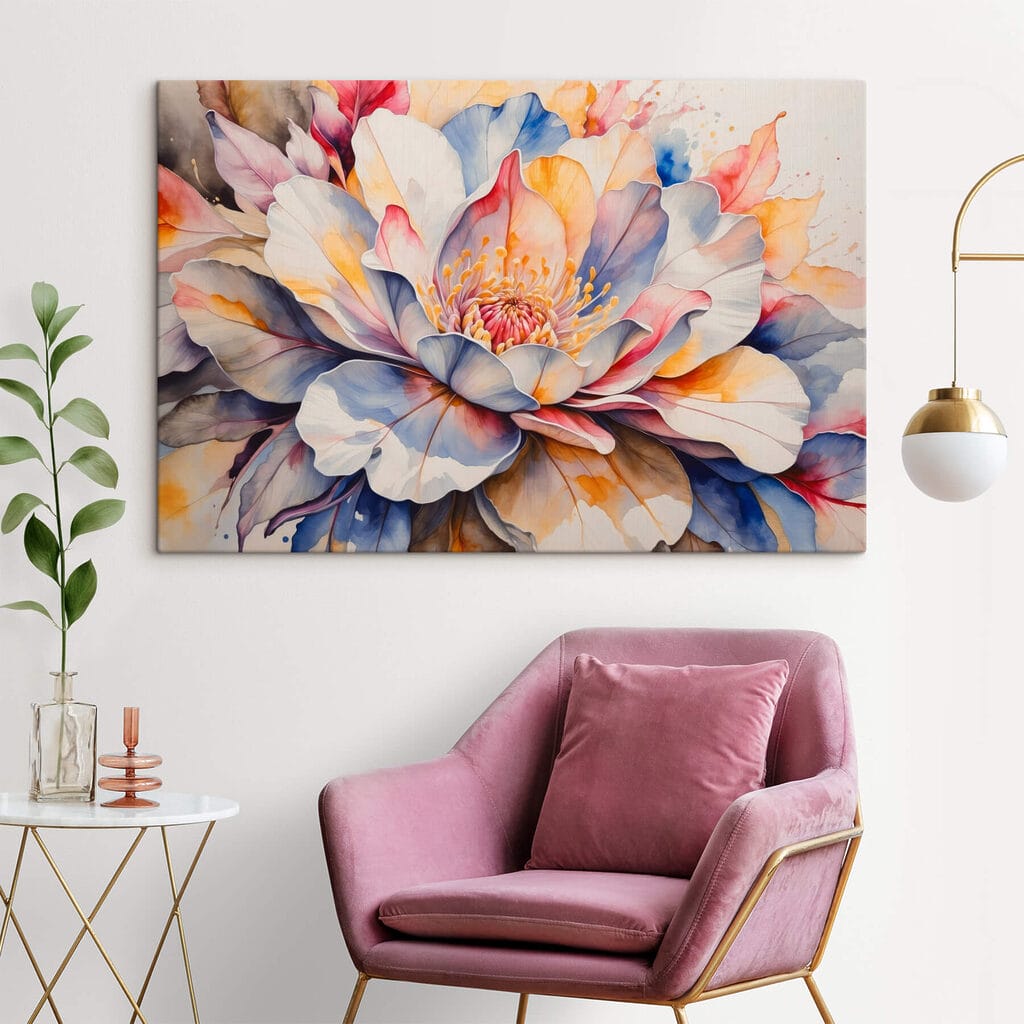 Painting of a flower Painting of a flower