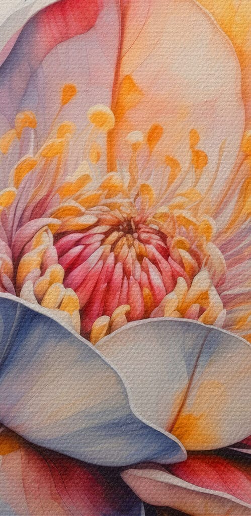 Painting of a flower Painting of a flower