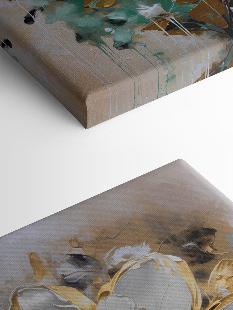 Painting of a white flower Painting of a white flower