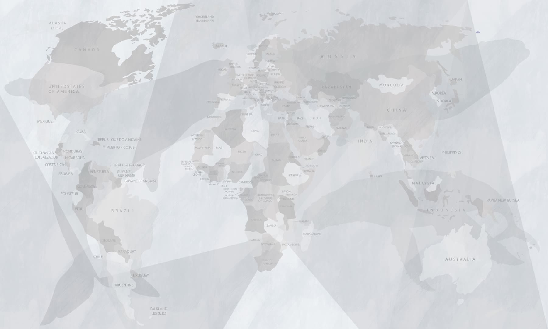 Map of the world Map of the world