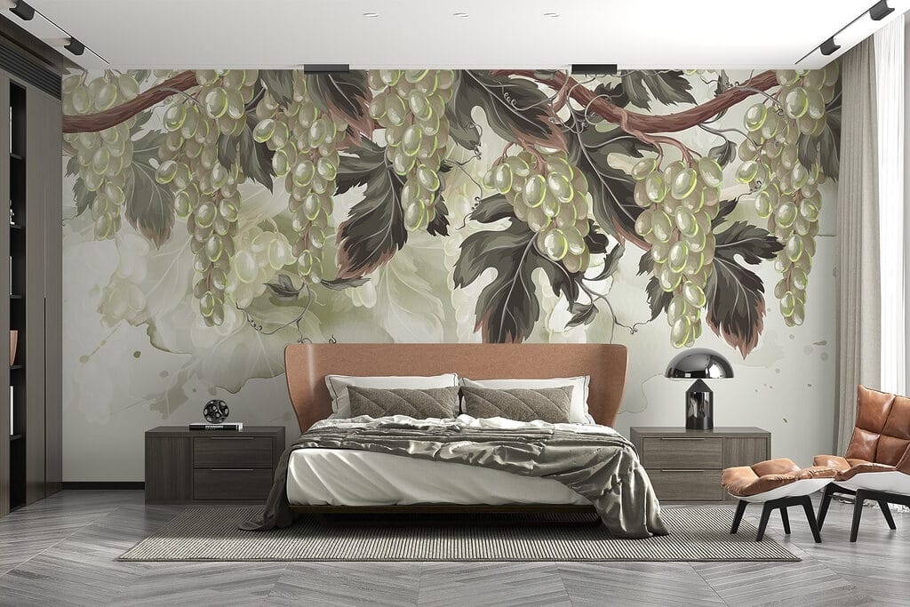 Bunch of grapes on a vine Bunch of grapes on a vine