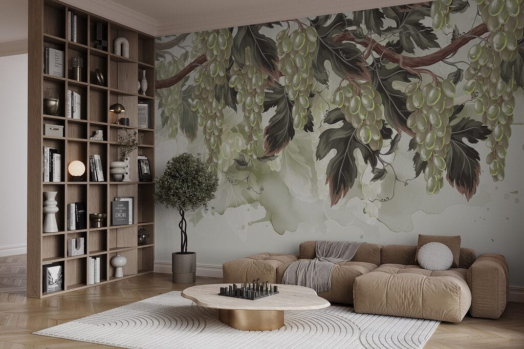 Bunch of grapes on a vine Bunch of grapes on a vine