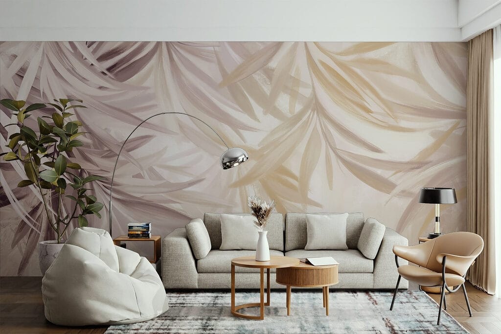 Soft leaves in gentle hues Soft leaves in gentle hues