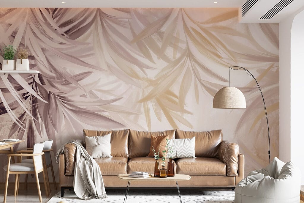 Soft leaves in gentle hues Soft leaves in gentle hues