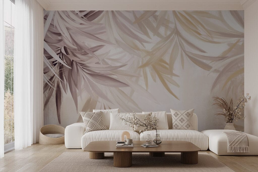 Soft leaves in gentle hues Soft leaves in gentle hues