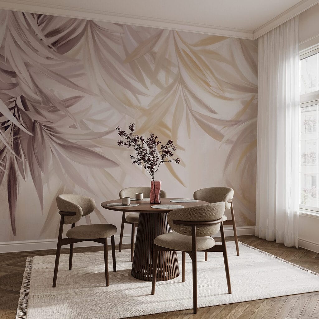 Soft leaves in gentle hues Soft leaves in gentle hues