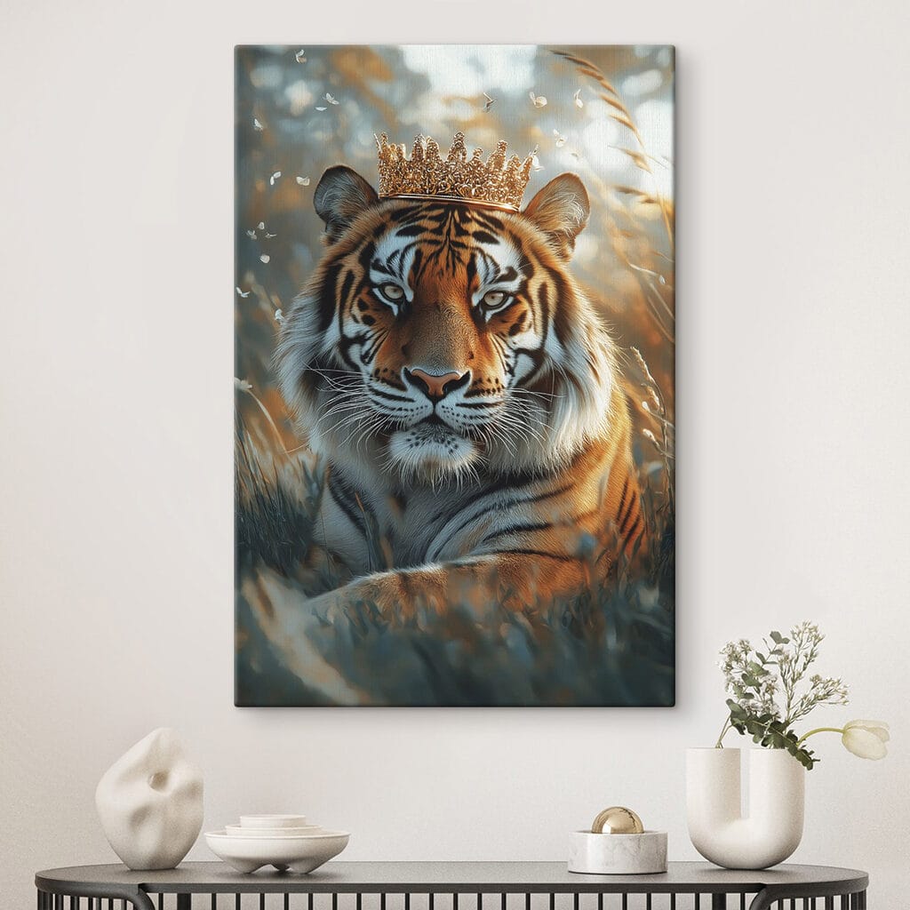 Tiger with a crown Tiger with a crown