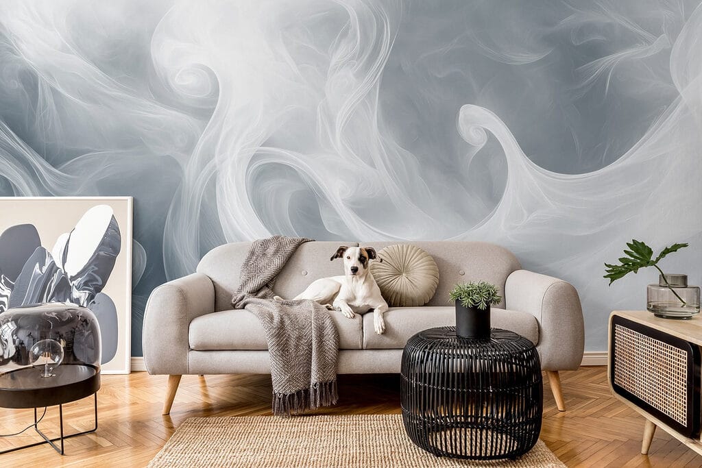 White smoke in the sky White smoke in the sky