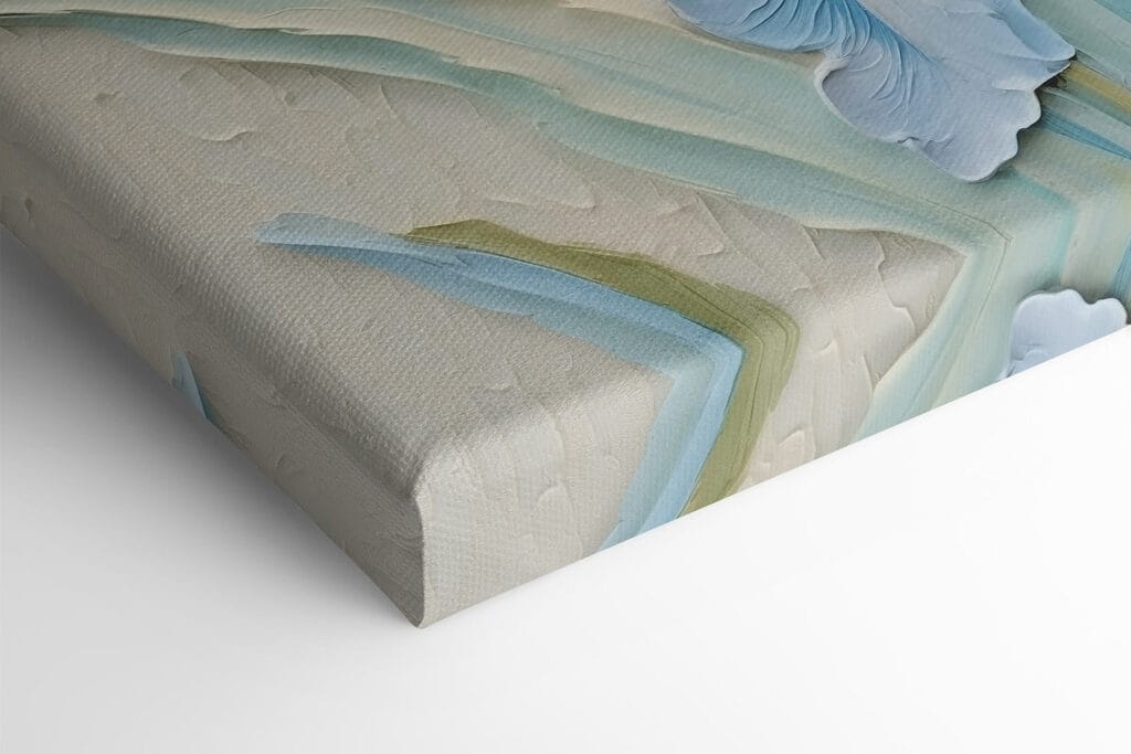 Painting of flowers on a wall Painting of flowers on a wall