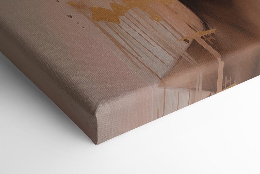 Painting of a woman with flowers on her head Painting of a woman with flowers on her head