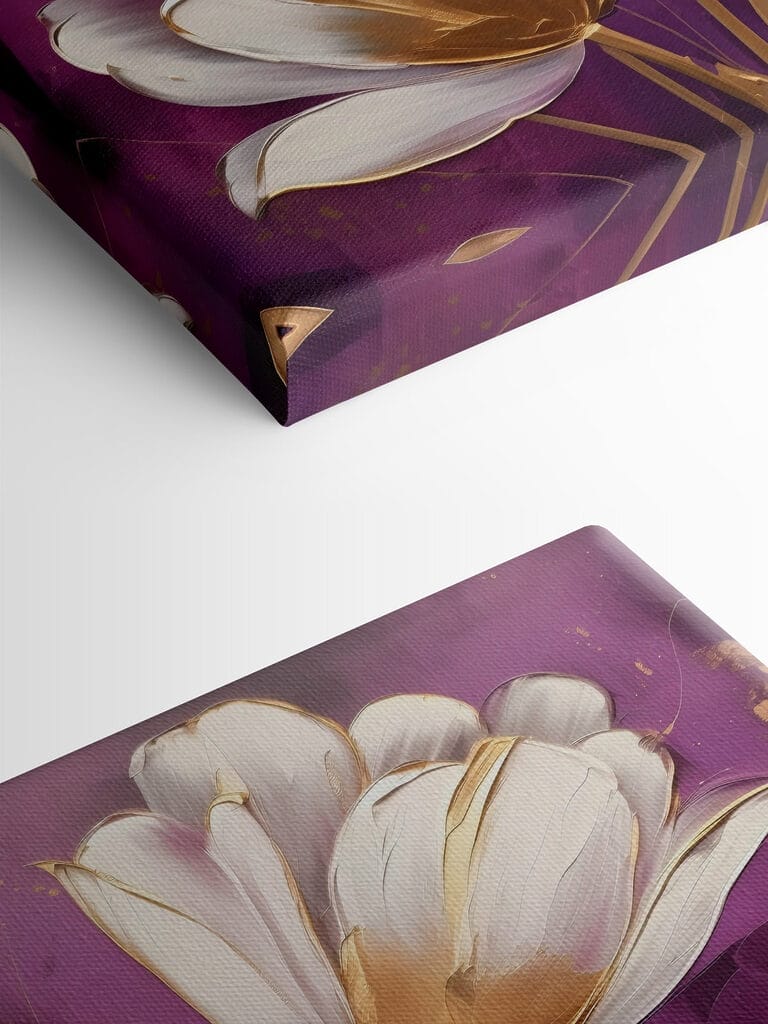 Elegant blooms on vibrant backdrop