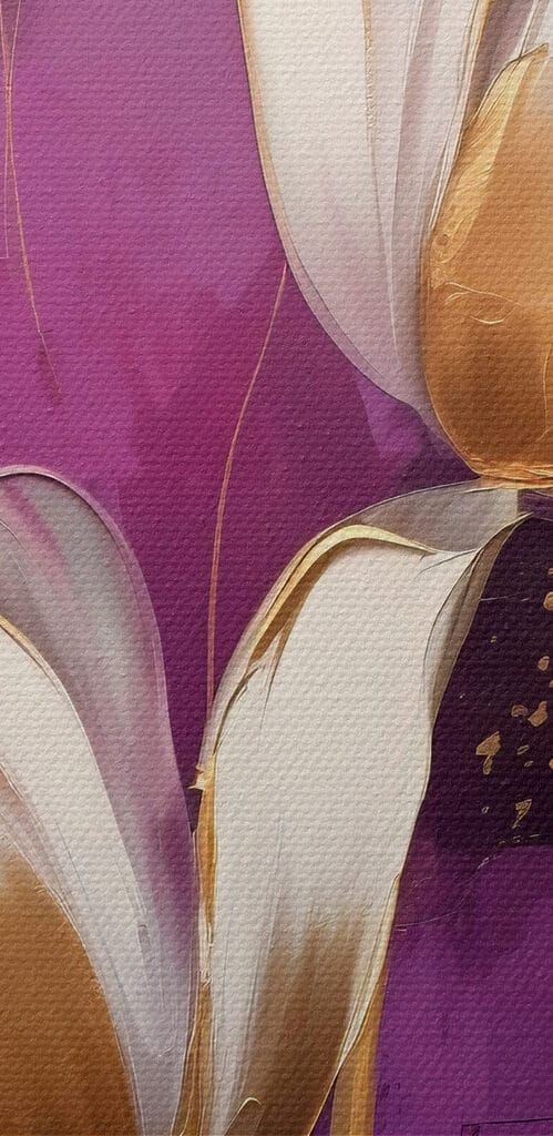 Elegant blooms on vibrant backdrop