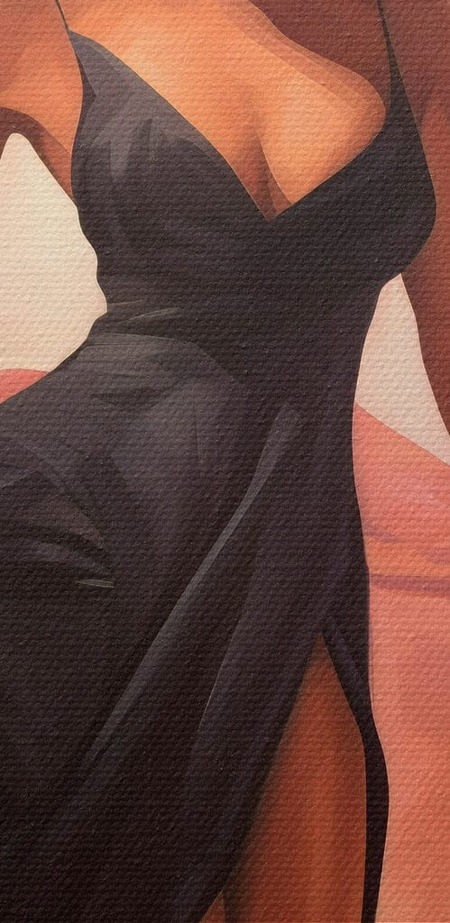 Woman in a black dress Woman in a black dress