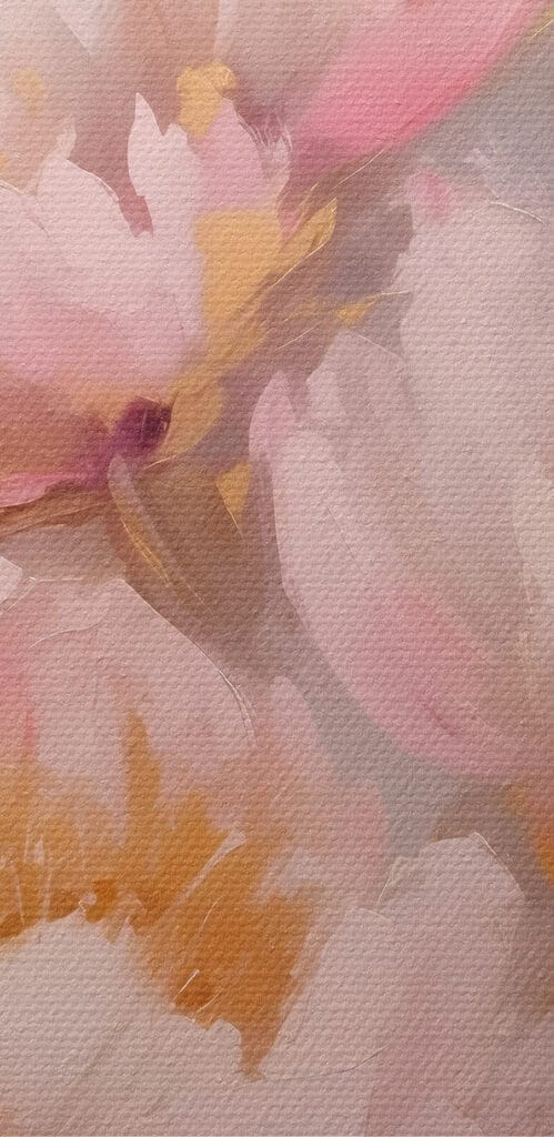 Painting of pink flowers Painting of pink flowers