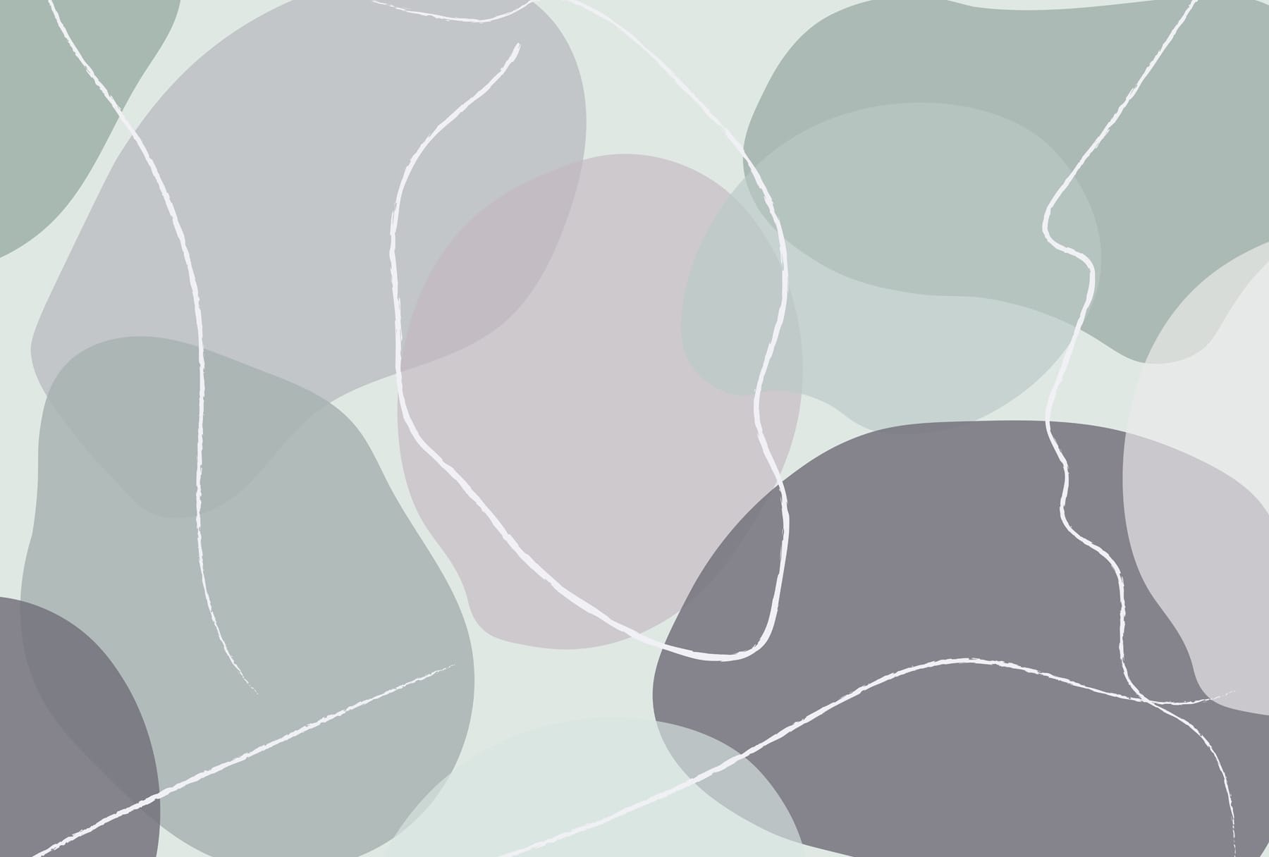 Soft shapes in soothing colors