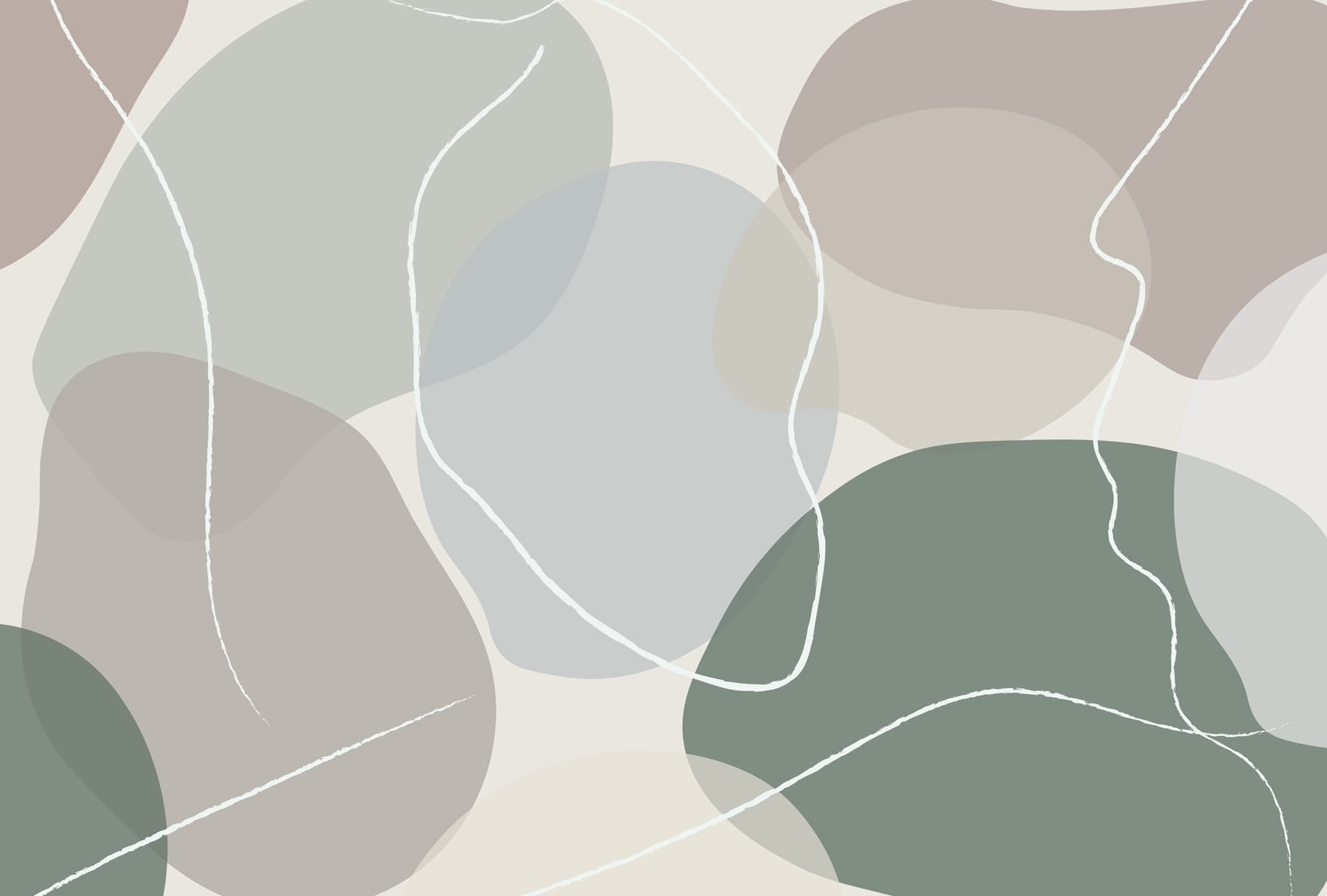 Soft shapes in muted tones Soft shapes in muted tones