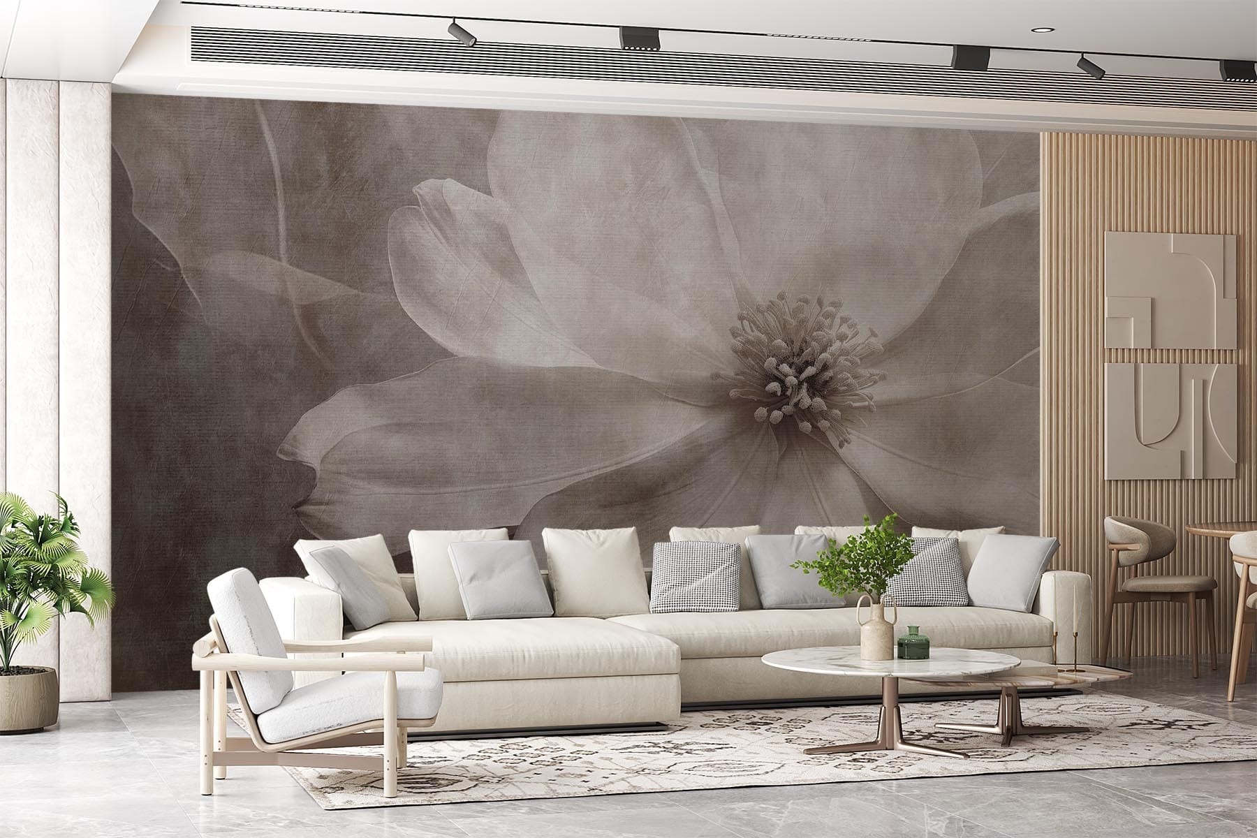 Delicate petals in soft tones