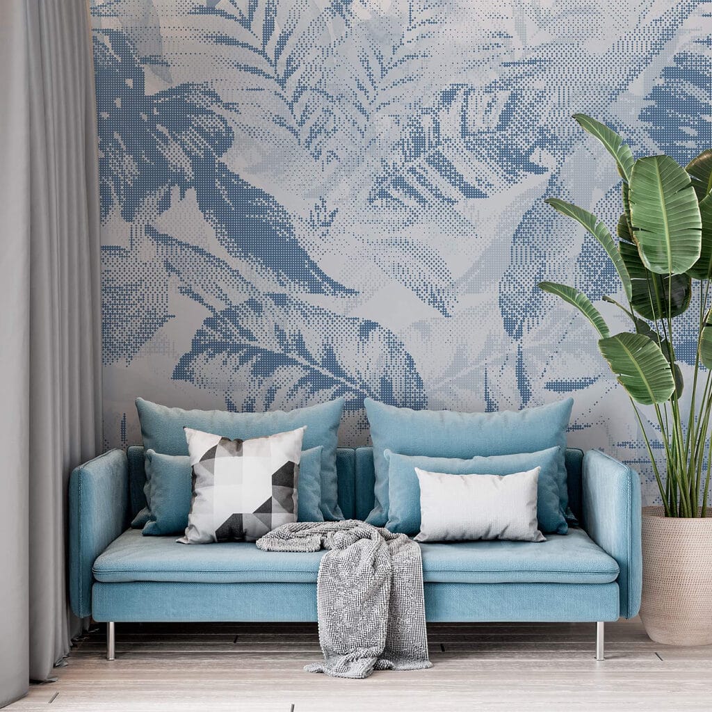 Soft hues in leafy patterns Soft hues in leafy patterns