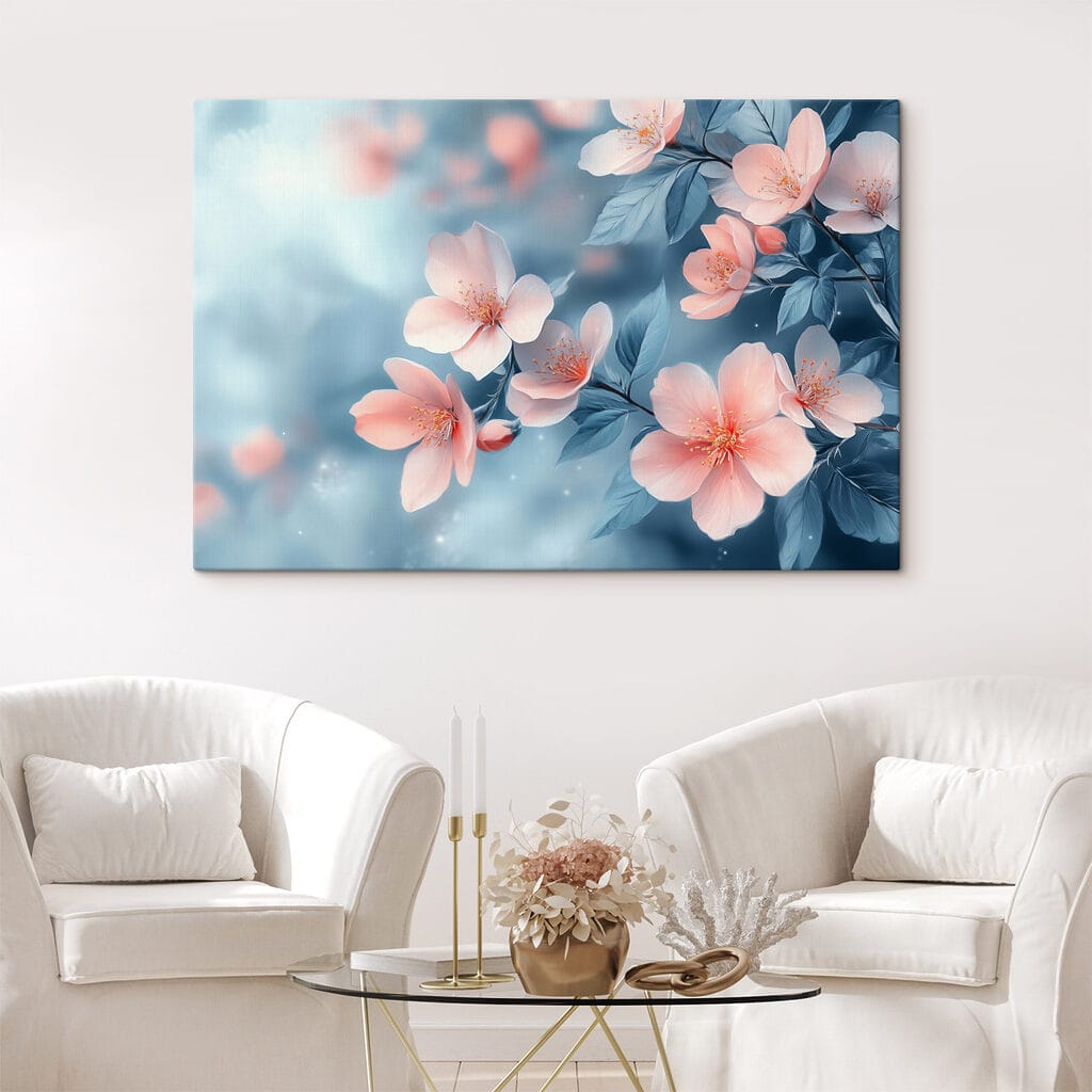 Delicate blooms in soft pastel hues