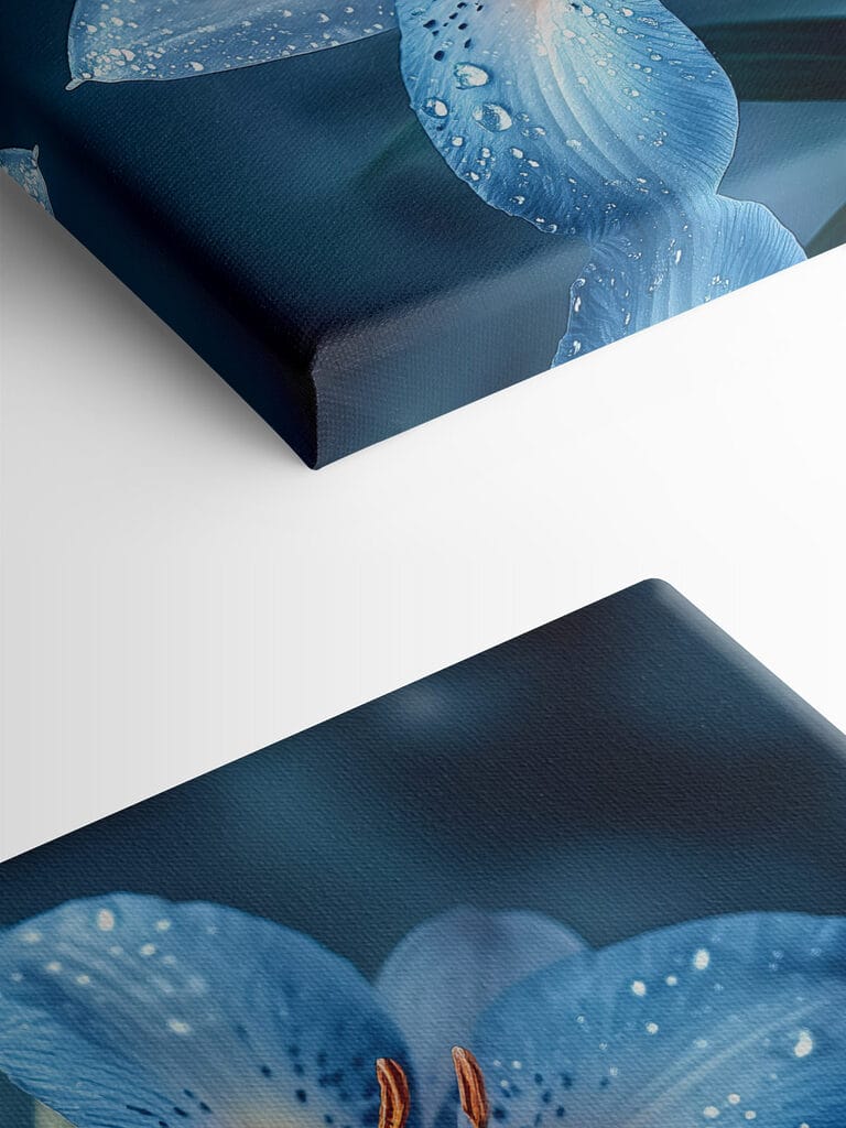 Delicate petals kissed by rain