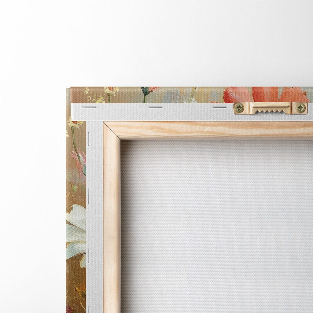 Painting of flowers in a field Painting of flowers in a field