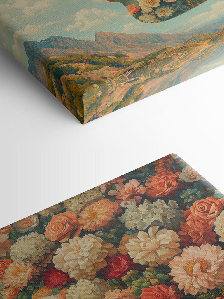 Woman with flowers in her hair