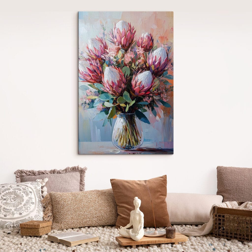 Painting of a bouquet of flowers