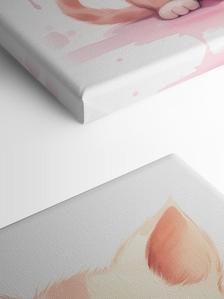 Cat holding a flower