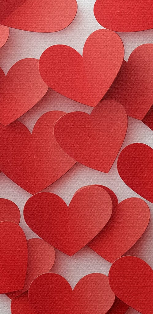 Heart shaped red paper hearts Heart shaped red paper hearts