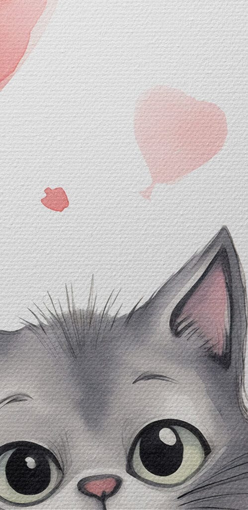 Cat holding balloons Cat holding balloons