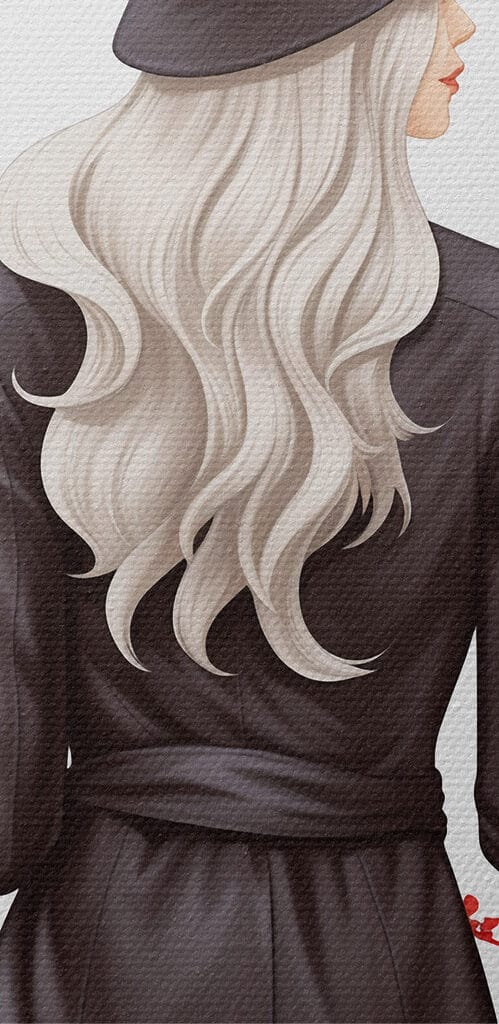 Woman holding a heart shaped balloon