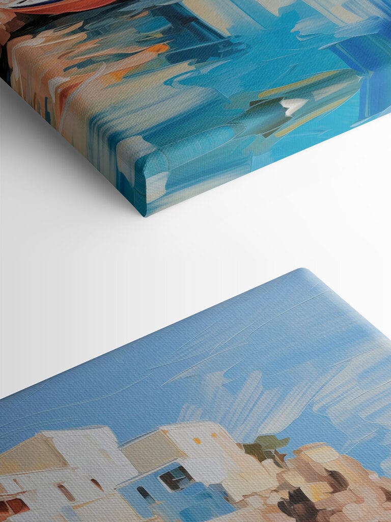 Boats on the water by a cliff