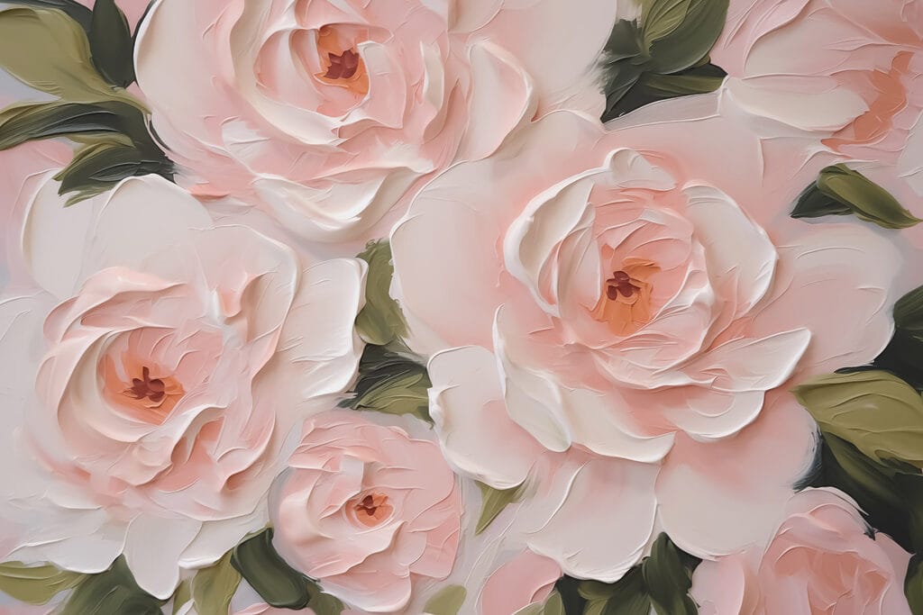 Soft petals in gentle hues Soft petals in gentle hues