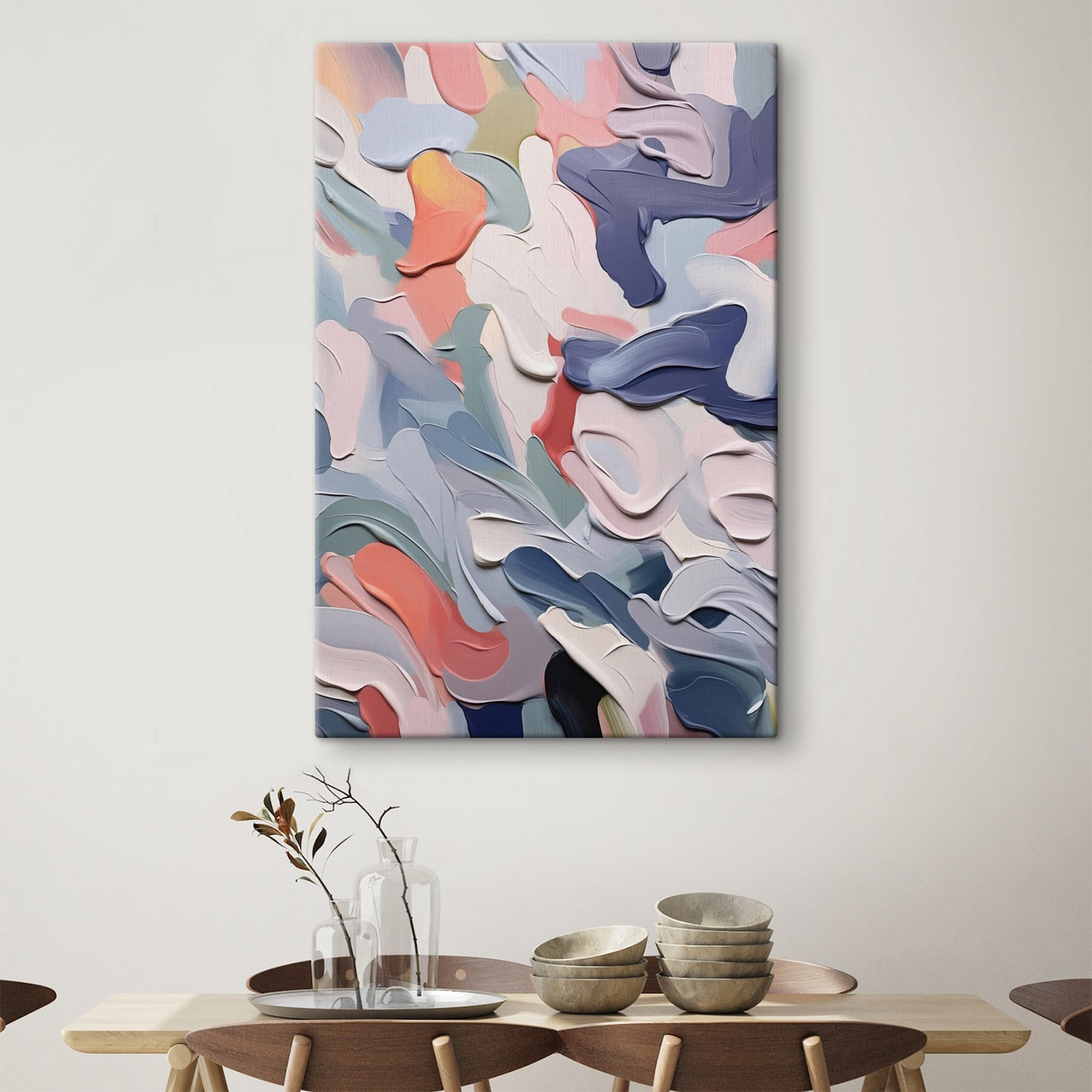 Abstract waves of gentle colors Abstract waves of gentle colors