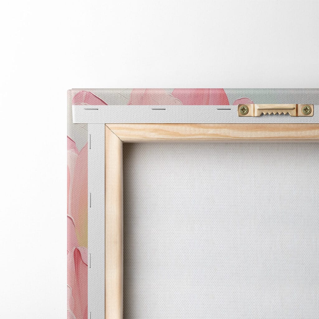 Soft pink tulips in bloom