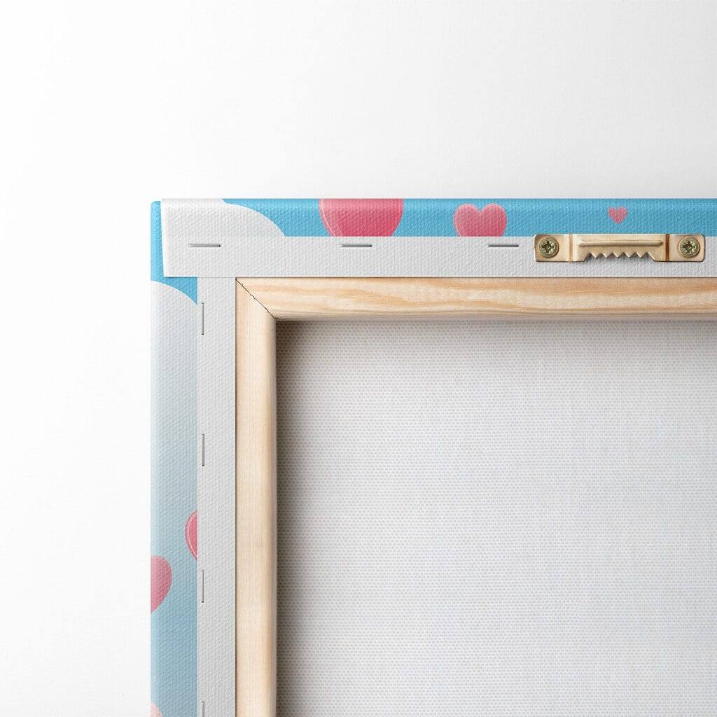 Pink trees with hearts flying in the sky Pink trees with hearts flying in the sky