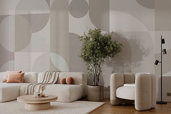 Grey and white geometric pattern